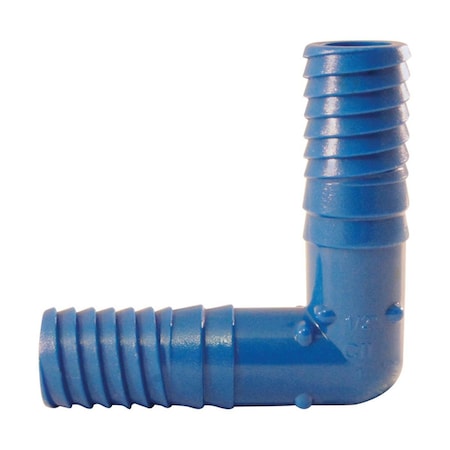 Blue Twister 0.5 in. Polypropylene Irrigation 90 Degree Elbow, Blue 4814604