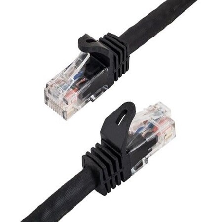 Sanoxy 2ft Cat6a 600 MHz UTP Snagless Ethernet Network Patch Cable, Black SNX-CBL-LDR-C6110-1002