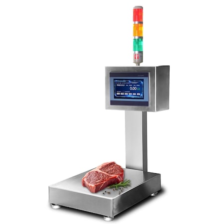Prime Systems BizAutom 12x12 Stainless Steel Static Checkweigher with Stack Light Buzzer BA-SCW1212