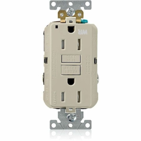 Leviton SmartlockPro GFCI 15A WR/TR/PI Ivory G5262-WTI