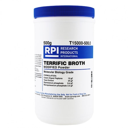 Rpi Terrific Broth, Modified, Powder, 500 Grams T15000-500.0