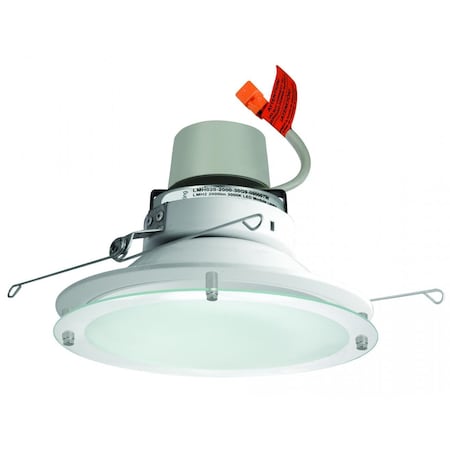 Elco Lighting 6in Drop Glass Reflector, 1250lm, 3500K, White E612R1235W