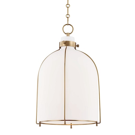 Hudson Valley Lighting Eldridge 1 Light Pendant 14 In. Aged Brass 7314-AGB