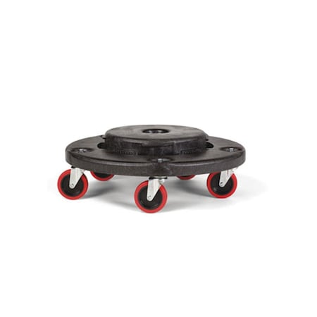 Eat-In Quiet Dolly All Rnd Containers But 10 Gl black, 2PK EA2608280