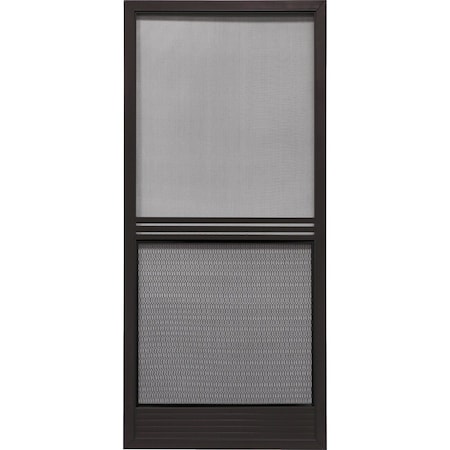Precision Screen Provencial 36'' Wx80'' Hx7/8'' Thick Bronze Steel Screen Door 3480BZ3068