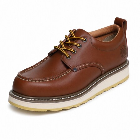 Handpoint Men's 4 in Soft Toe Leather Oxford Work Shoes, 7 H82994EE-7