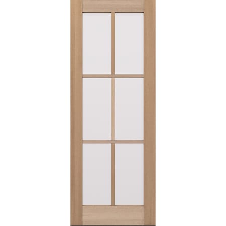 Doornmore G106, 37.75" x 98" ( 36" Door) Left Hand, Mahogany SDL 6 Lite Exterior Door G106-SW-3696_1_LI