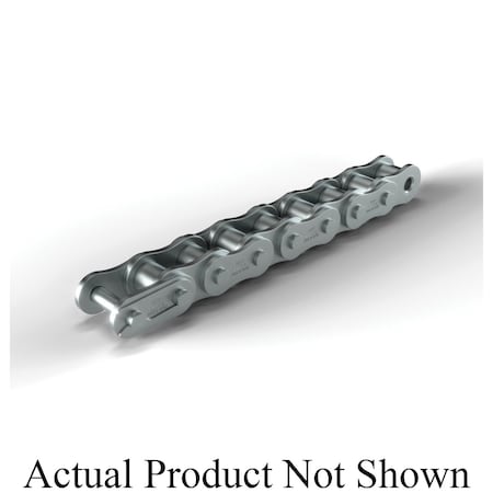 Hkk Chain Riveted Single Pitch Roller chain, 50 ft OAL, 3/8 P, 0.2 Dia x 3/16 in W Roller, 304 SS SR035R1B