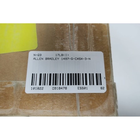 Allen Bradley Voltage Transformer, 500 VA, 120V, 600V 1497-G-CXSX-3-N