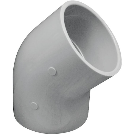 Genova LASCO 417040BC Pipe Elbow, 4 in, Slip, 45 deg Angle, PVC, SCH 40 Schedule 417040-BC