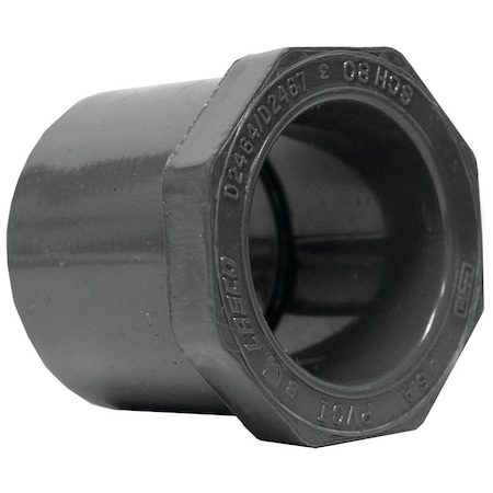 Genova LASCO 837210BC Reducing Bushing, 112 x 34 in, Spigot x Slip, PVC, SCH 80 Schedule 837210-BC