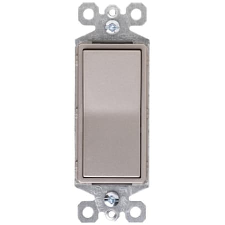 Legrand radiant Paddle Switch, 15 A, 120/277 VAC, Push Wire, Side Wire Terminal, Nickel TM870NICC10