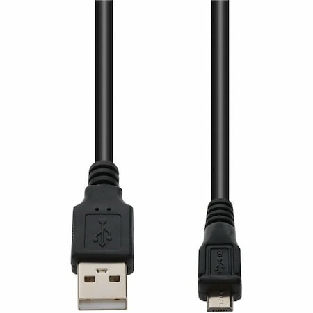 Add-On AddOn 6ft USB 2.0 (A) Male to Micro-USB 2.0 (B) Male Black Cable USB2MICROUSB6