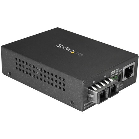 Startech.Com SM Fiber Ethernet Media Converter SC GbE MCMGBSCSM10