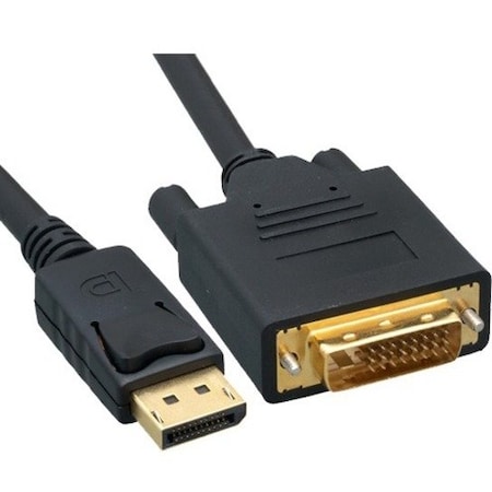 Cable Wholesale DisplayPort to DVI Video Cable, DisplayPort Male to DVI Male, 6 foot 10H1-61106