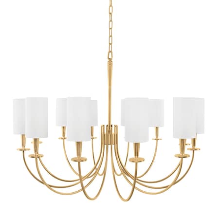 Hudson Valley Lighting Mason 12 Light Chandelier 34.5 In. Aged Brass 8032-AGB
