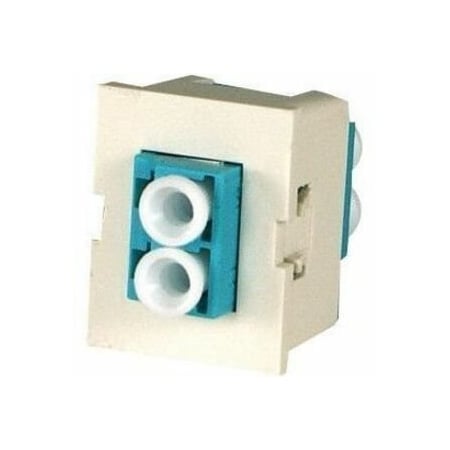 Ortronics 1-PORT LC MM TRACKJACK INSERT, MODULE, AQUA ADAPTER, CERAMIC ALIGNMENT 63700075