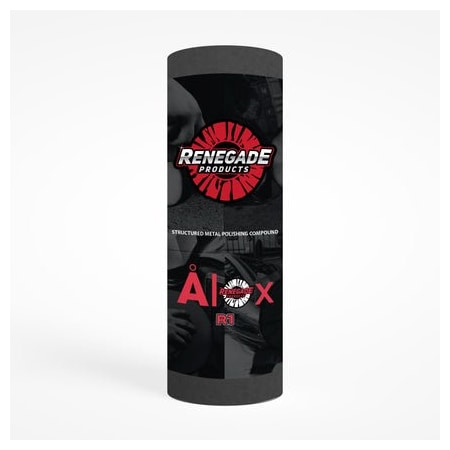 Renegade Products Usa AlOx Structured Polishing Compounds, Full Tube, R1: Very High Cut Red CBMR1-MBAR
