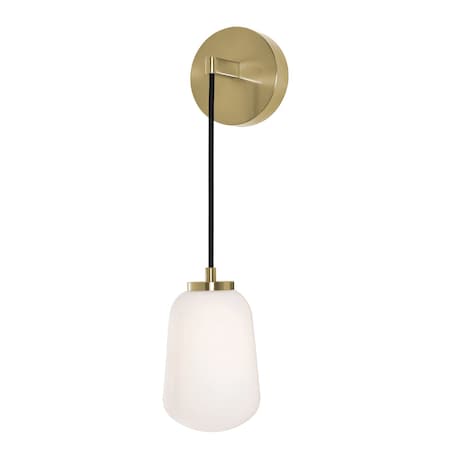 Afx Olivia 14in LED Sconce - Light Antique Brass OLIS0514LAJUDLB