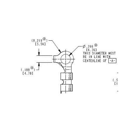 Trimark Rod clip, LH, metal, , for use with .25 diameter rods 80802