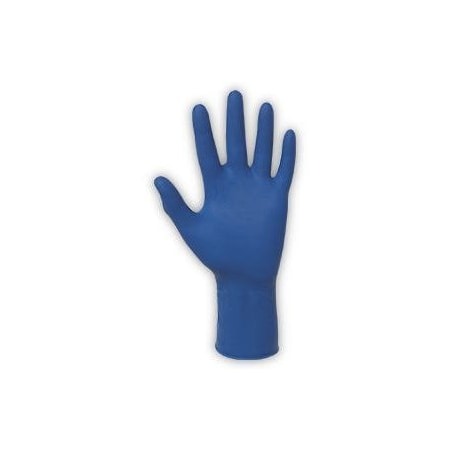 Sas Safety Thickster, Disposable Gloves, 14 mil Palm, Latex, Powder-Free, L, 50 PK, Blue 6603-20-L