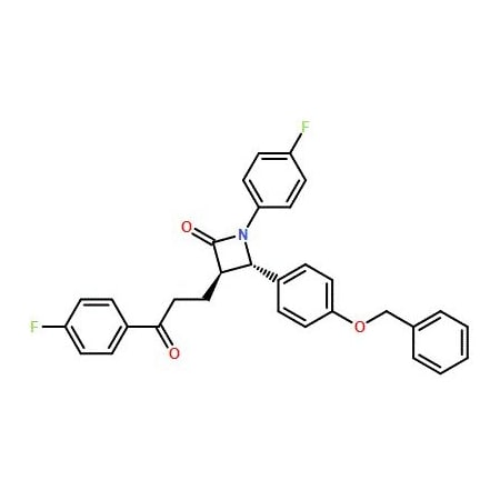 Ak Scientific (3R, 4S)-4-(4-(Benzyloxy)phenyl)-1-(4-fluorophenyl)-3-(3-(4-fluorophenyl)-3-oxopropyl)azetidin-2-one 9915AA-1g