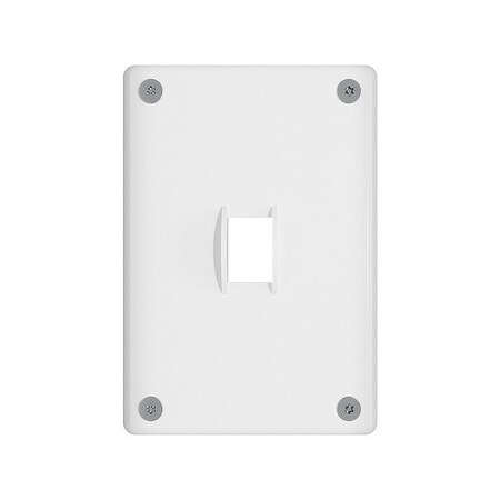 Legrand Wall Plate, 3.74" W, Steel, White WSP01S2PS