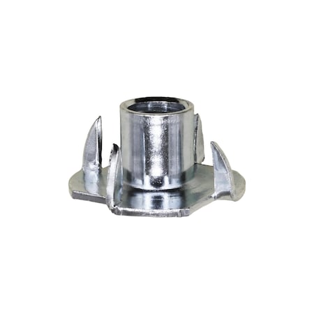 Auveco Tee Nuts 5/16in-18 x 3/8in 4 Prong Slimline, 50PK 11326