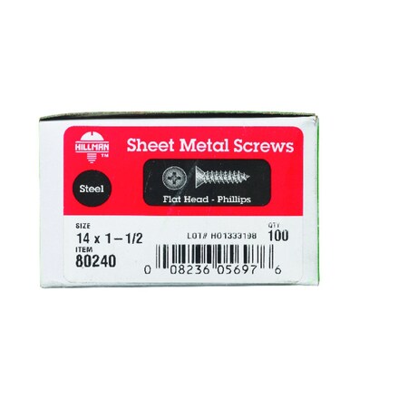Hillman Zinc-plated Steel Flat Head 80240