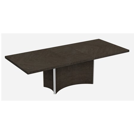 Homeroots 99" Gray Brown Solid Wood Dining Table 366367