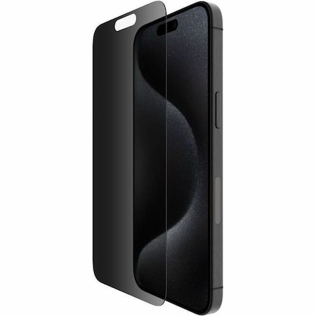 Belkin Privacy Screen Protector Transparent - For LCD Smartphone - Glass - for iPhone 15 Pro Max OVA150ZZ