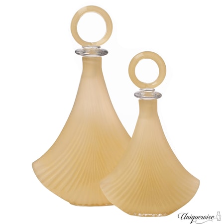 Uniquewise Unique 20-Inch and 16-Inch Decanter-Inspired Glass Vases - Ideal Centerpieces for Entryway QI004734.2