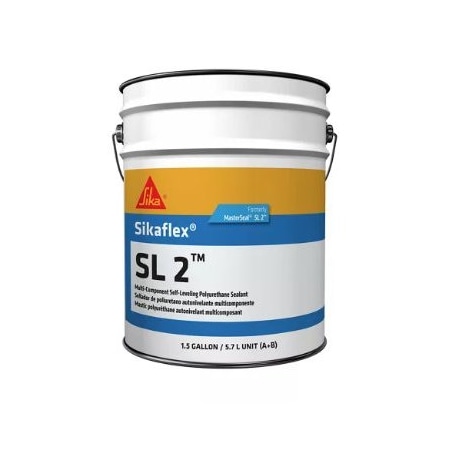 Sika Sikaflex SL 2 SLV Multi-Component Self-Leveling Polyurethane Sealant, Limestone, 3 Gallon Pail 814469