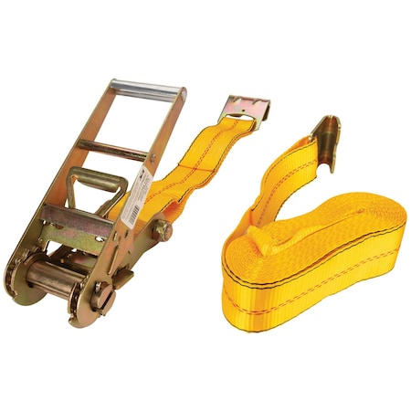 Performance Tool 3 in. x 30 ft. Flat Hook Ratchet Tie Down W1857