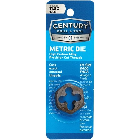 Century Drill & Tool 11.0x1.50 NPT 1'' Across Flats Hexagon Pipe Die 97616