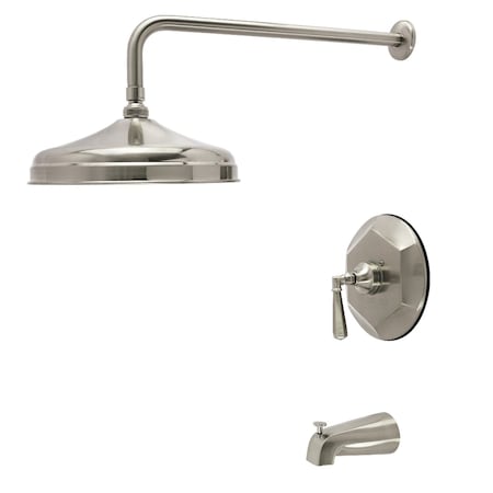Kingston Brass Single-Handle Tub and Shower Faucet, Trim Only, Brushed Nickel KBX4638HLT