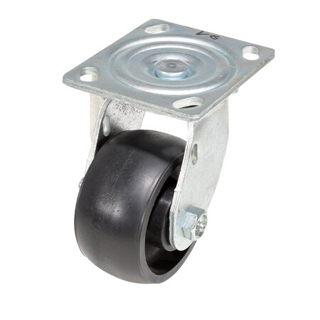 Vestil Glass Filled Nylon Swivel Caster 4 In. Diameter x 2 In. Width 800 Lb. Capacity Black CST-VE-4X2GFN-S