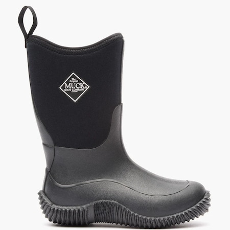 Muck Boot Co Youth Hale Kids Rubber Boot, Plain Toe, 10" Height, Black, 1 KBH-000-BLK-010
