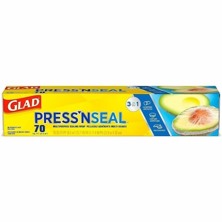 Glad Press'n Seal Food Plastic Wrap, No Color CLO70441