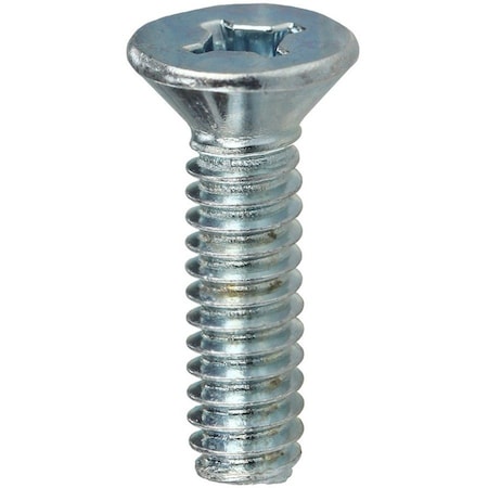 Dottie #6-32 x 3/4 in Combination Phillips/Square Flat Machine Screw, Zinc Plated Carbon Steel, 100 PK FMDD63234