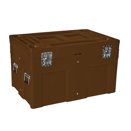 Myton Industries Bulk Ship Container, 15 cubic ft., 850lbs., capacity, BRN SC-4534-1 BROWN