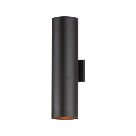 Maxim Outpost 2-Light 6W X 22"H Outdoor Wall Sconce" 26109BK