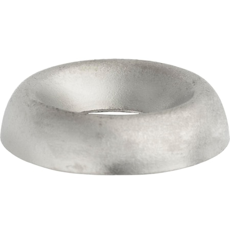 Auveco #8 Countersunk Finishing Washer Nickel On Brass, 1000PK 7616