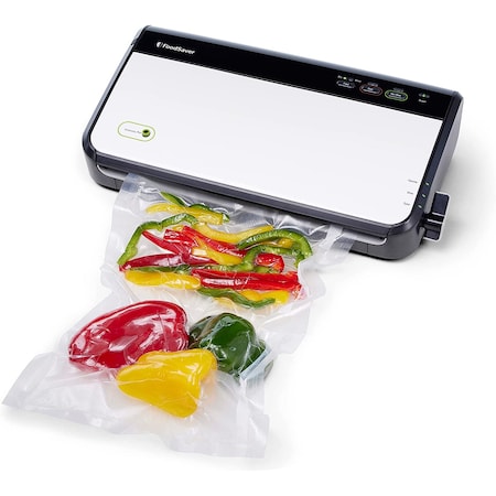 Foodsaver Vacuum Sealer Machine System with Bonus Handheld Vacuum Sealer in White FM2437