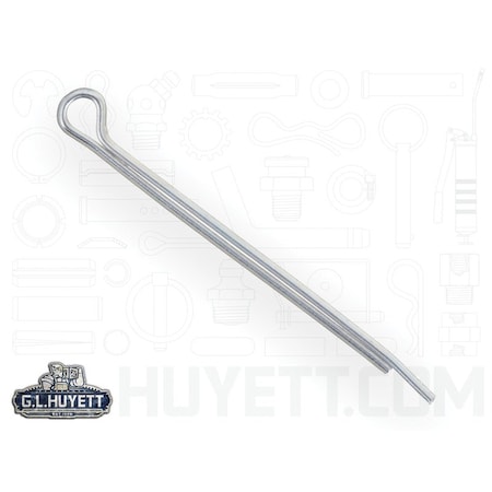 Huyett Hammerlock Cotter Pin, Zinc Plated Carbon Steel, 0.094 in Dia x 1.750 in Effective Length CPHZ-093-1750
