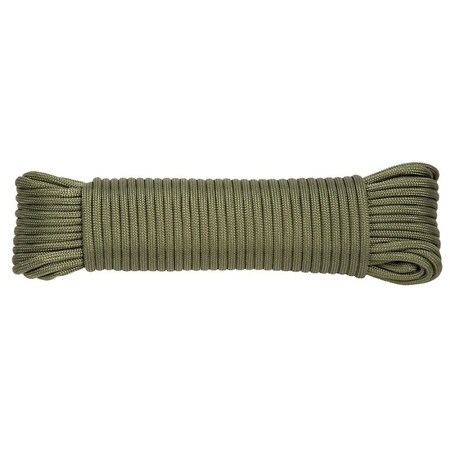Baron Cord, 5/32 in Dia, 100 ft L, 110 lb Working Load, Polyester, Olive 63018