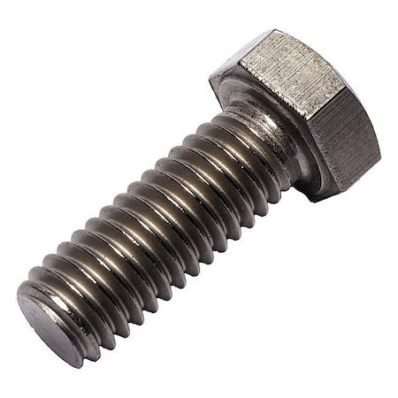 Grade 2, 3/8"-16 Hex Head Cap Screw, Plain Grade 2 Titanium, 1 in L