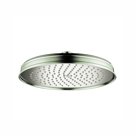 Axor Montreux Showerhead 240 1-Jet, 2.5 gpm in Polished Nickel 28716831