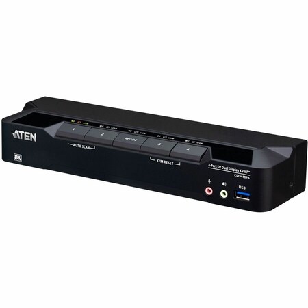 Aten 4-PORT USB3.0 8K DUAL-VIEW DISPLAYPORT KVMP SWITCH CS1944DPA