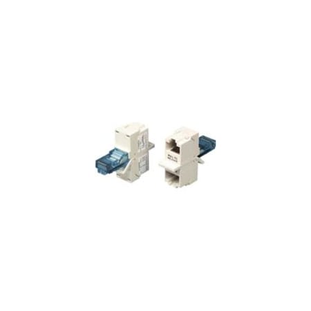 Hubbell Premise Wiring Hubbell BR851241A Network Connector Adapter - 2 x RJ-45 Network Female - 1 x RJ-45 Network Male BR851241A